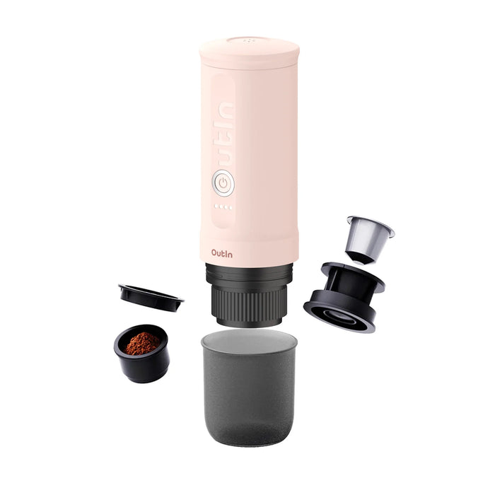 OutIn Nano Portable Espresso Machine (Rose Quartz) X BCRF OTEM-01-RQ