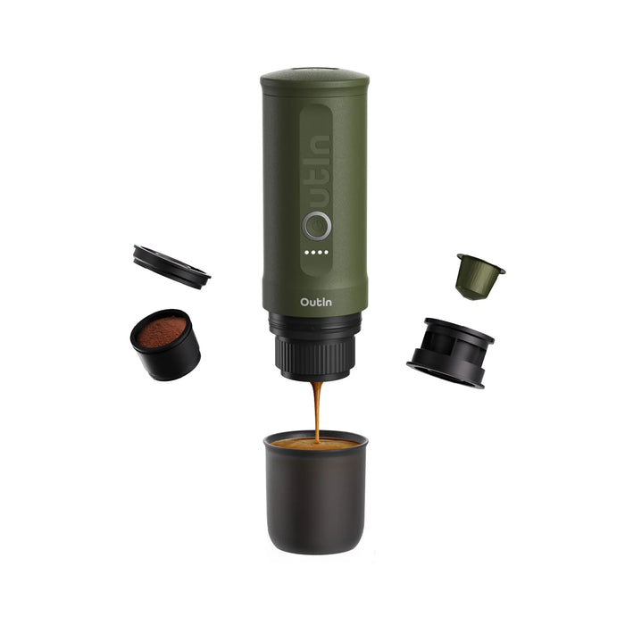OutIn Nano Portable Espresso Machine (Forest Green) OTEM-01-FG