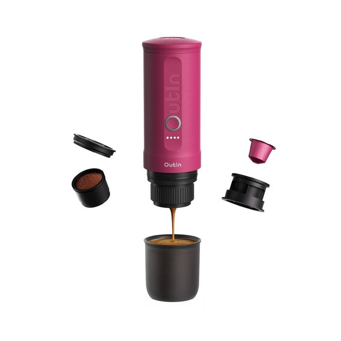 OutIn Nano Portable Espresso Machine (Fuchsia Pink) OTEM-01-CR