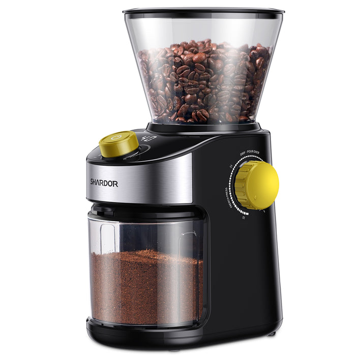 25 Precise Grind Setting Conical Burr Coffee Grinder for Home Use