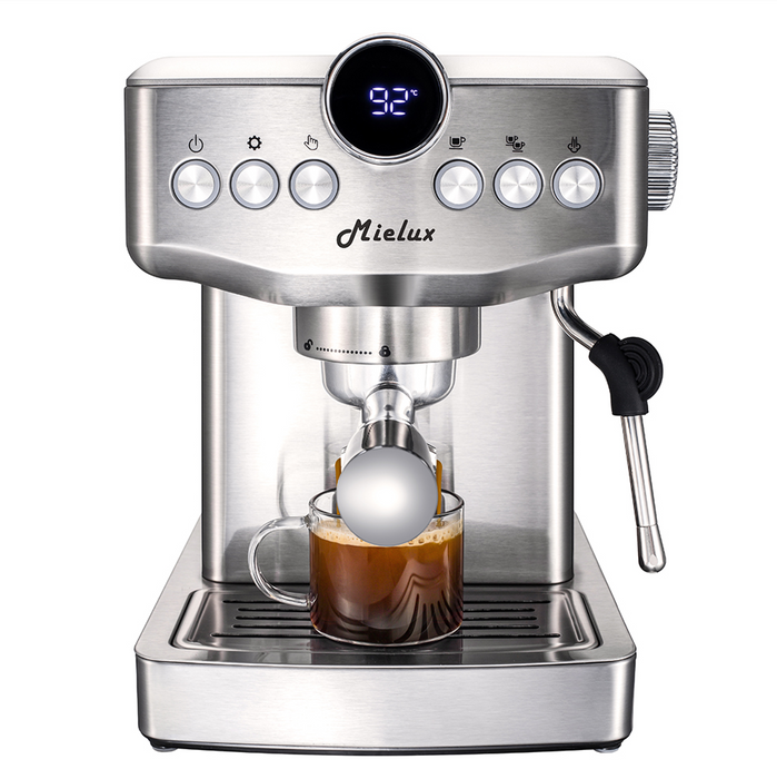 Barista Café Espresso Coffee Maker Italian Style Semi-Automatic Stainless Steel Machine