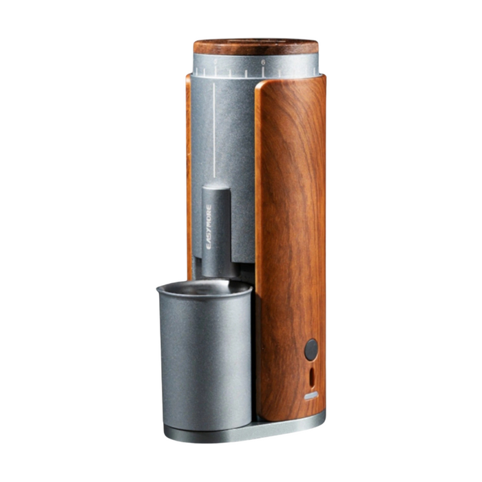 Lastaforest Rechargeable Coffee Grinder with Elegant Wood Cover