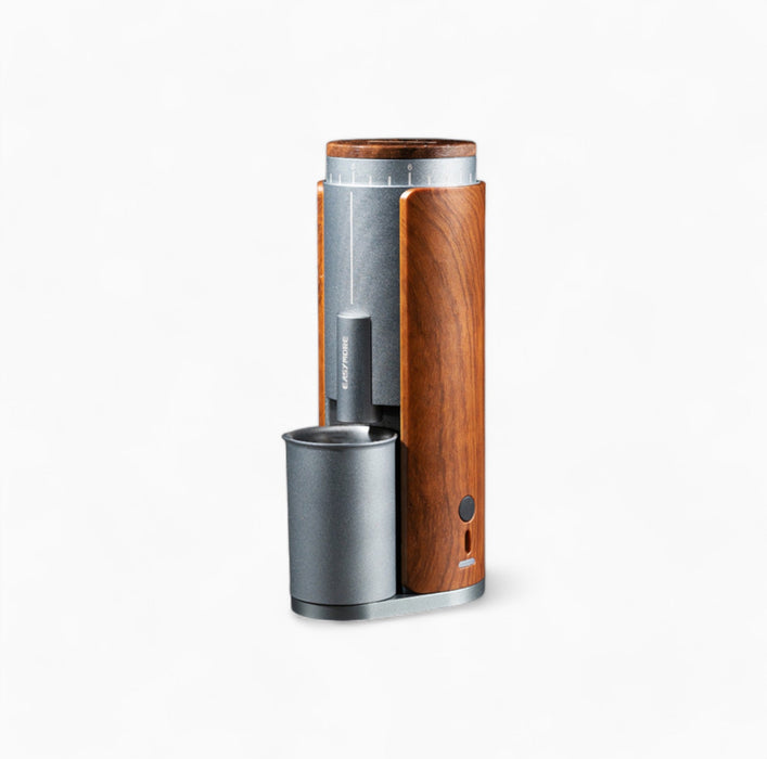 Lastaforest Rechargeable Coffee Grinder with Elegant Wood Cover