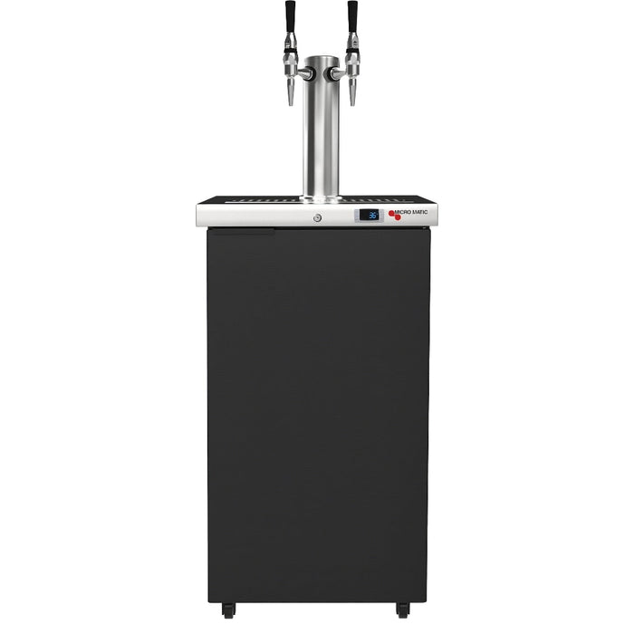 Micro Matic Americano Kegerator – Nitro Cold Brew – 17-1/2" – Black Vinyl MDD17-E-AMER