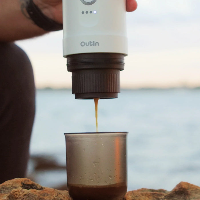OutIn Nano Portable Espresso Machine (Pearl White) OTEM-01-PW