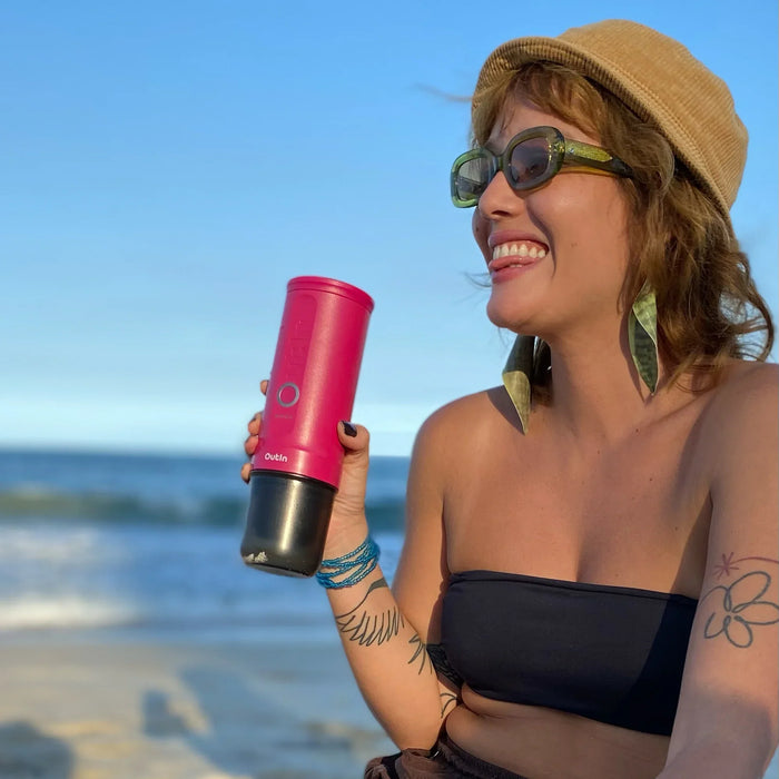 OutIn Nano Portable Espresso Machine (Fuchsia Pink) OTEM-01-CR