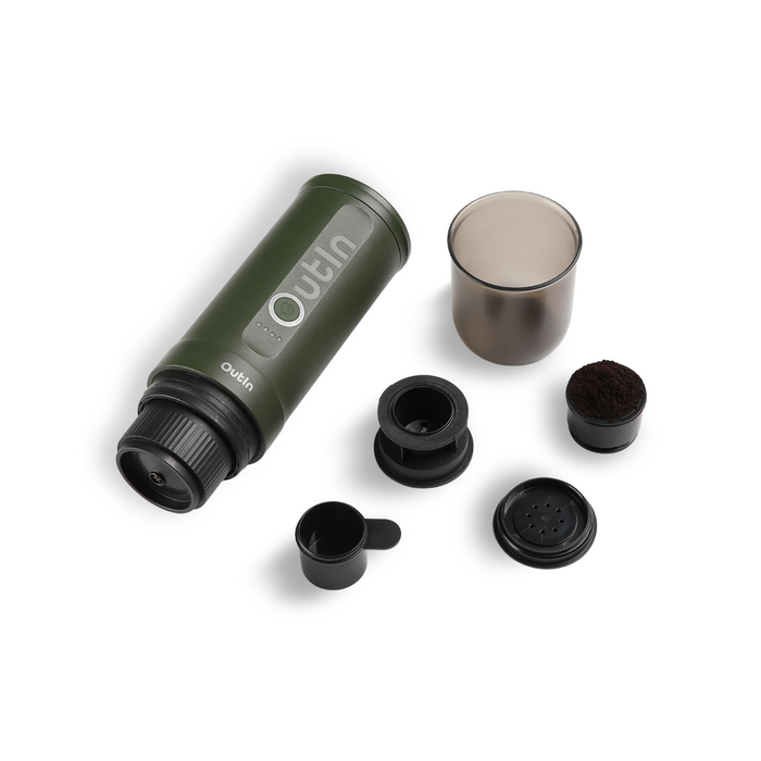 OutIn Traveler Espresso Gift Set (Forest Green) OTEM-01-FG-Bag