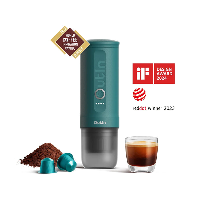 OutIn Nano Portable Espresso Machine (OutIn Teal) OTEM-01-Teal