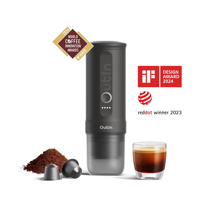 OutIn Nano Portable Espresso Machine (Space Grey) OTEM-01-SG