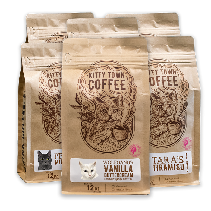 Kitty Town Coffee 6 Bag Flavor Sampler
