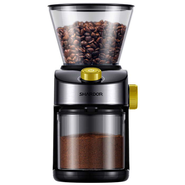 25 Precise Grind Setting Conical Burr Coffee Grinder for Home Use