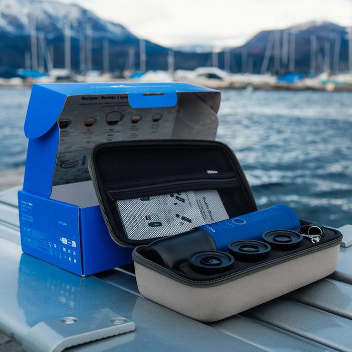 OutIn Nano Portable Espresso Machine Set (Ocean Blue) OTEM-01-OB