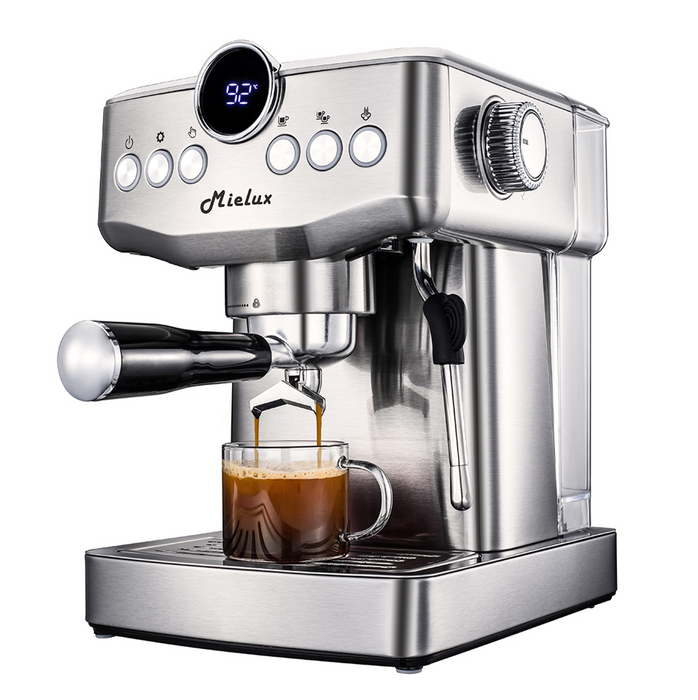Barista Café Espresso Coffee Maker Italian Style Semi-Automatic Stainless Steel Machine
