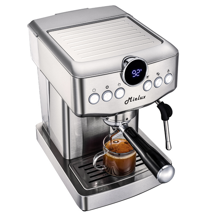 Barista Café Espresso Coffee Maker Italian Style Semi-Automatic Stainless Steel Machine
