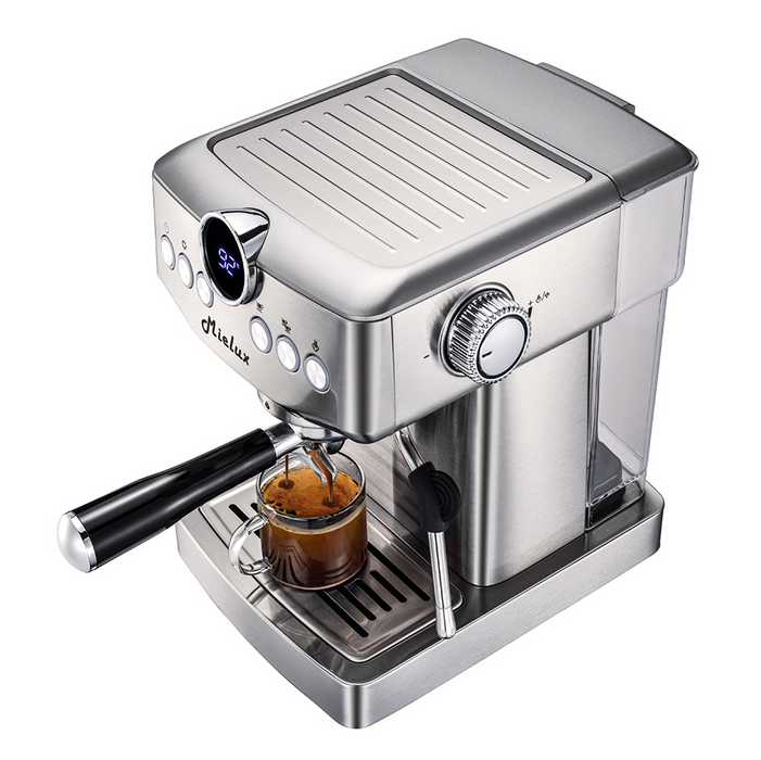 Barista Café Espresso Coffee Maker Italian Style Semi-Automatic Stainless Steel Machine