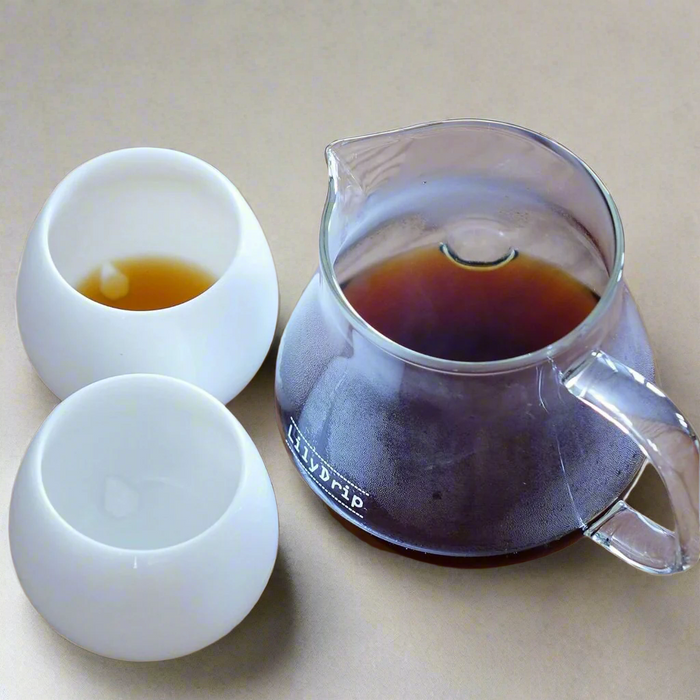 LilyDrip USA Artisan Aroma-Seeker Pour-over Coffee Server Set, Handmade Decanter and Carafe, Glass Coffee Server